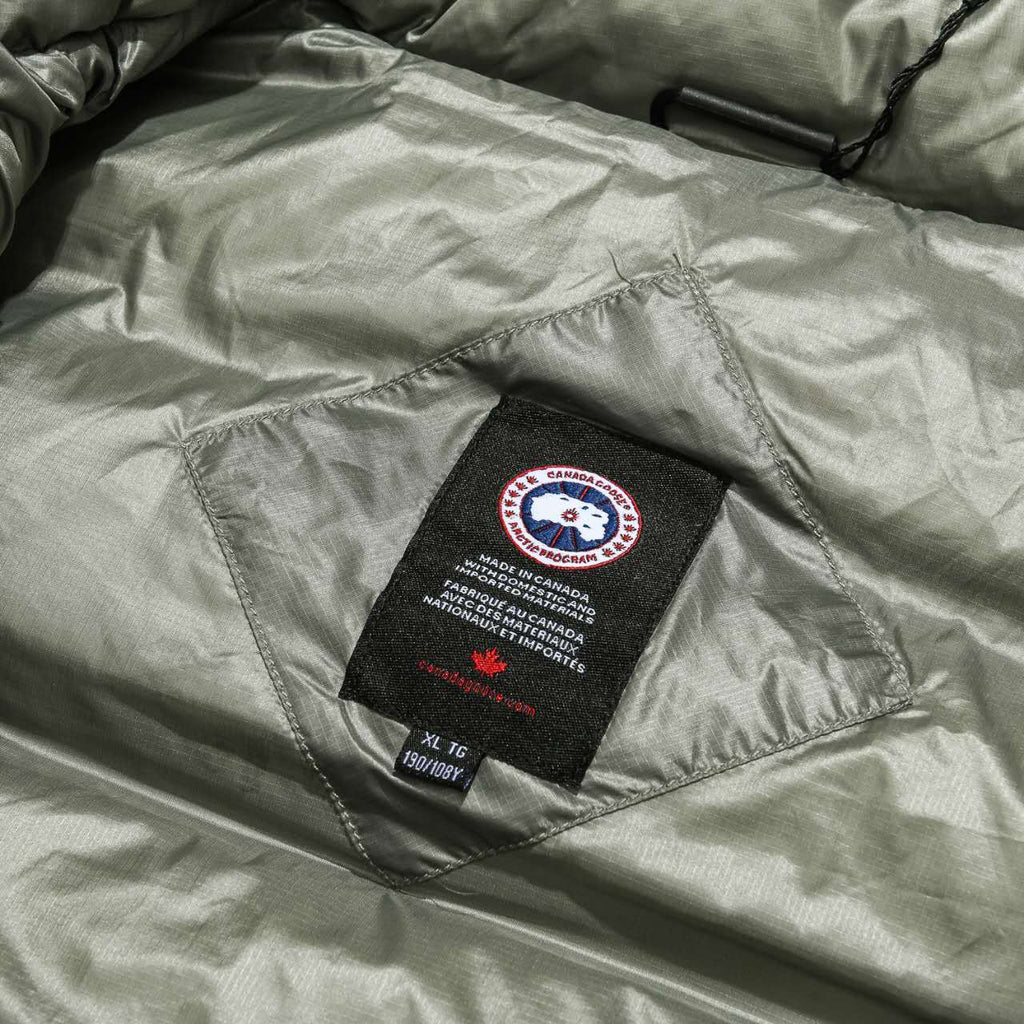 Canada Goose Olive Green Quilted Puffer Vest