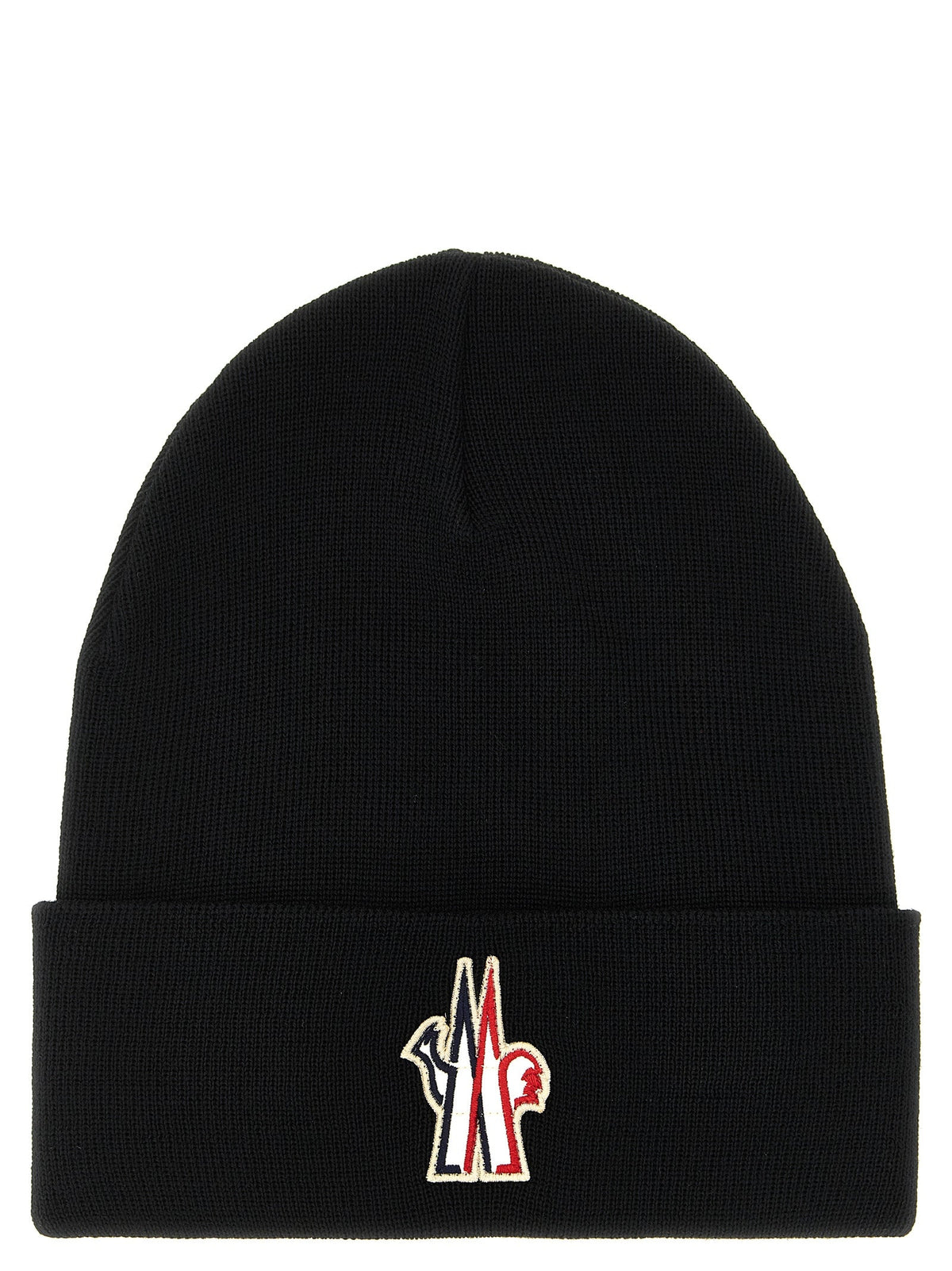 Moncler Grenoble Black Virgin Wool Beanie