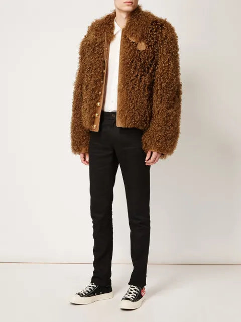 Takahiromiyashita The Soloist fluffy bomber jacket
