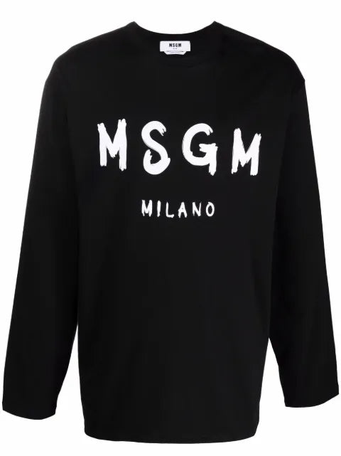 MSGM long-sleeve logo sweatshirt