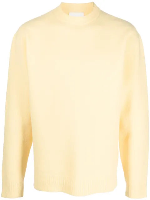 Jil Sander ribbed-trim wool jumper