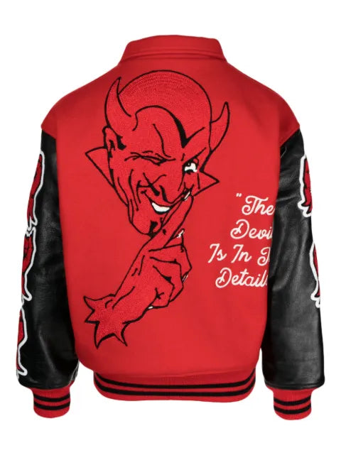 SAINT MXXXXXX Devil varsity letter jacket