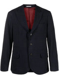 Brunello Cucinelli houndstooth-pattern wool-blend blazer