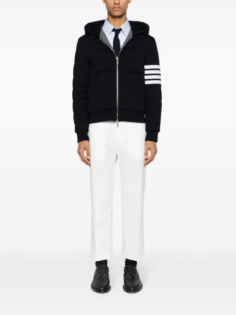 Thom Browne 4-Bar hooded jacket with stripes