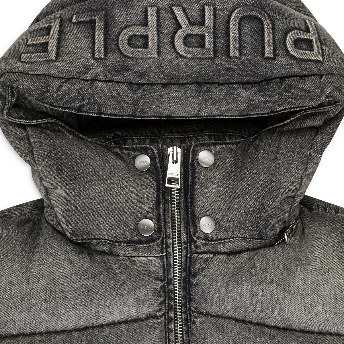 DENIM BLACK DOWN & PUFFER JACKETS