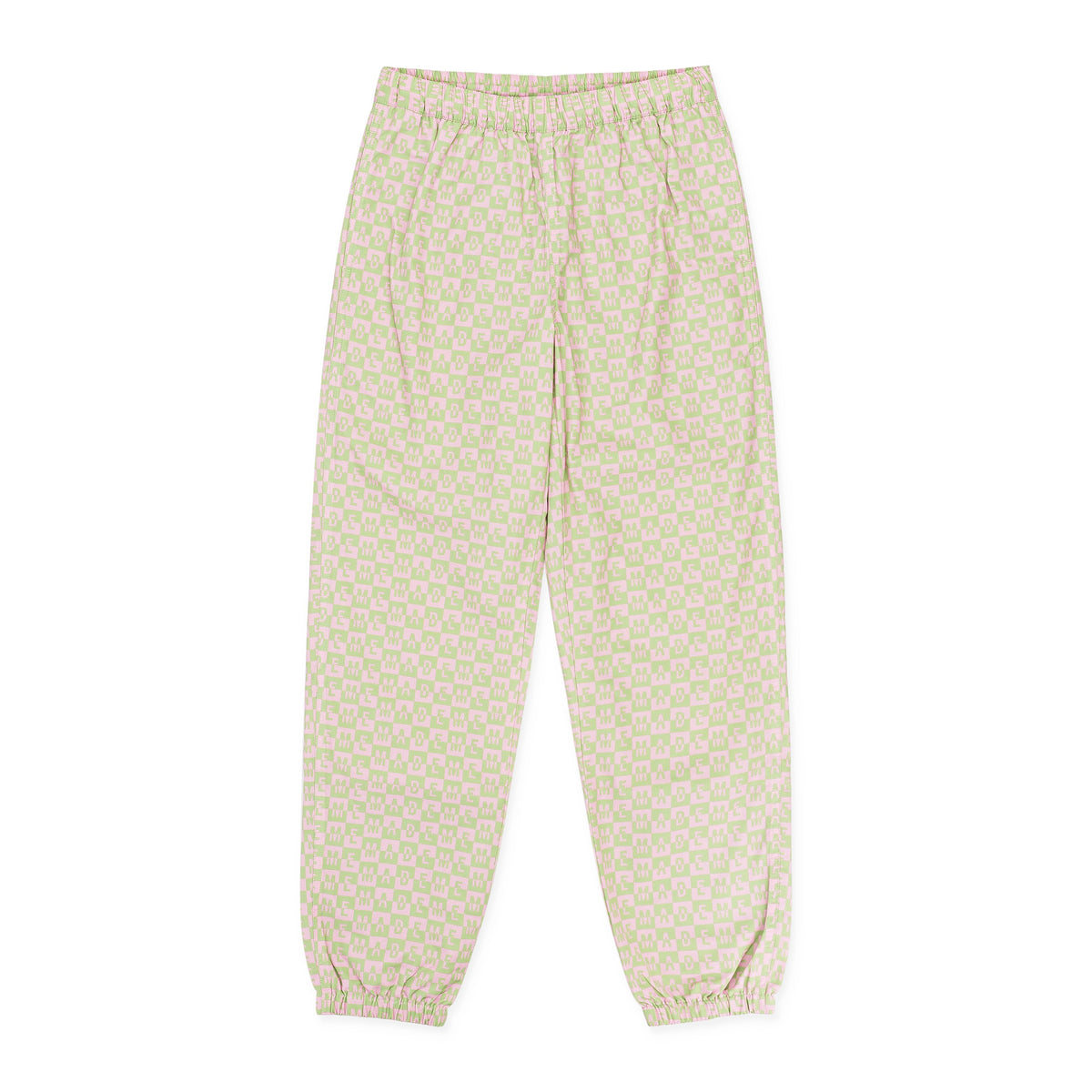 CHECKERED LOGO PINK TRACK PANTS