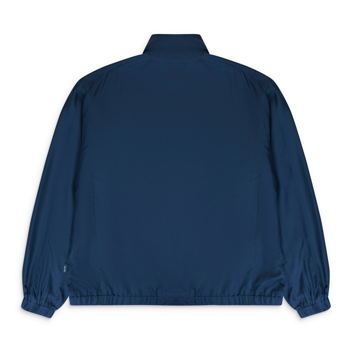 NAVY SILK TRACK JACKET
