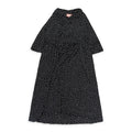 BLACK POLKA DOT WRAP DRESS