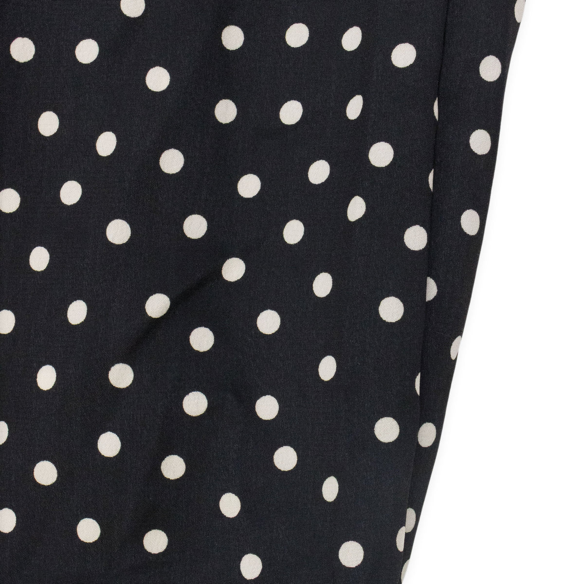 BLACK POLKA DOT WRAP DRESS