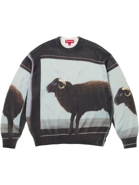 Supreme x Damien Hirst intarsia-knit sweater