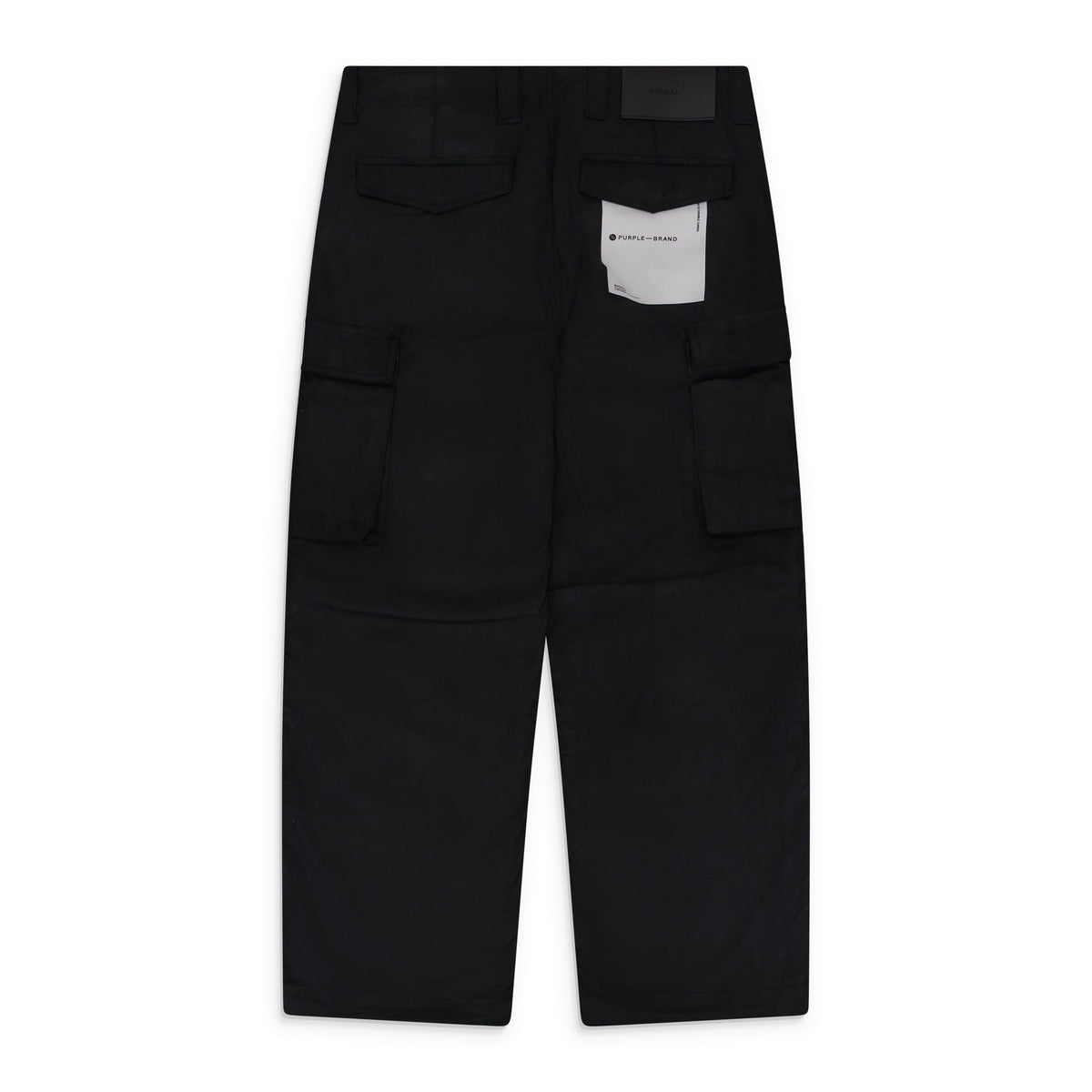 Black Woven Cargo Pants