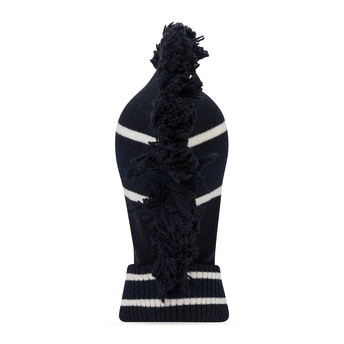 Blue Ambush Fringe Knit Balaclava