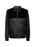 Billionaire leather bomber jacket