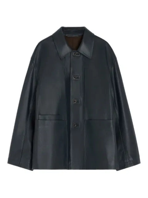 LEMAIRE  buttoned leather jacket