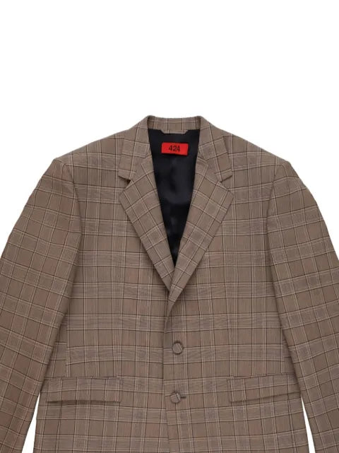 424 checked blazer