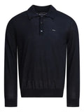 Prada long-sleeved superfine wool polo sweater