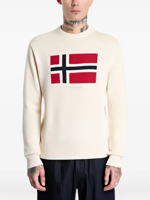 Napapijri flag-embellishment sweater