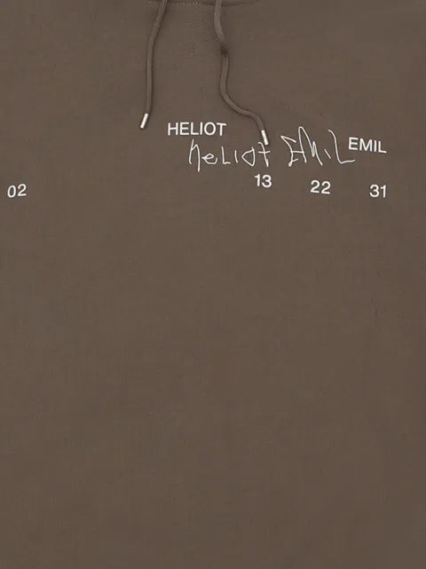 HELIOT EMIL logo-print hoodie