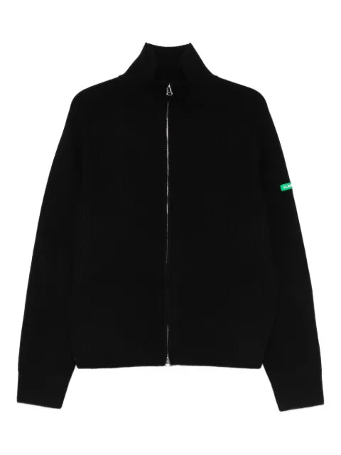 FLÂNEUR zip-up ribbed cardigan