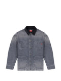 Diesel utility-style denim jacket with contrasting collar