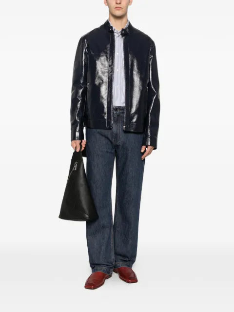 FENDI leather biker jacket