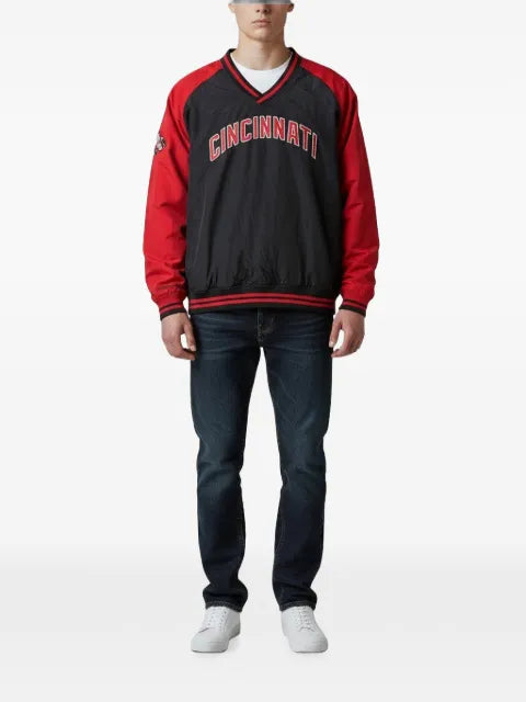 Mitchell & Ness MLB Cincinnati Reds logo-embroidered sweatshirt