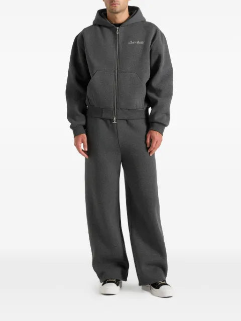 Manière De Voir JS002 unisex Signature relaxed fit zip hoodie