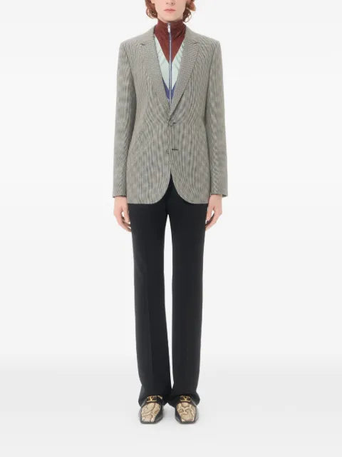 Valentino Garavani single-breasted wool jacket with houndstooth pattern