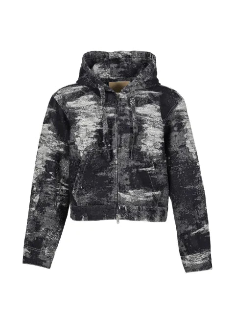 Taakk zip-up hooded jacket