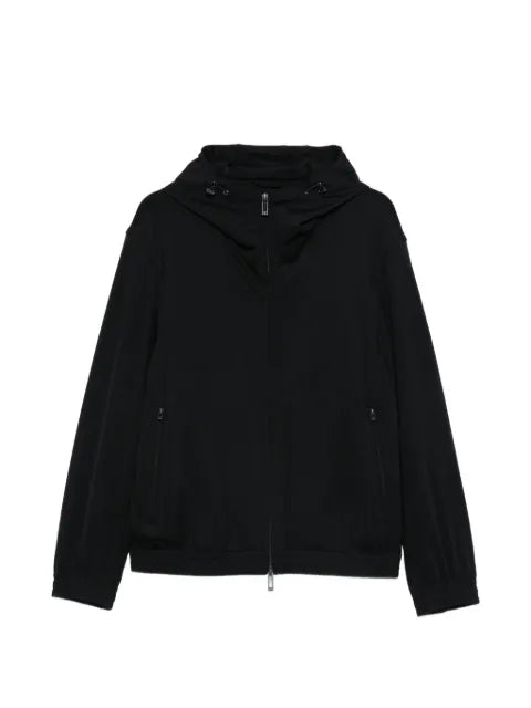 Emporio Armani zip-fastening hooded  jacket