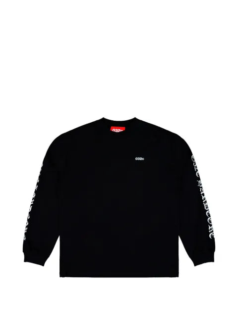 032c lettering-print long-sleeve sweatshirt