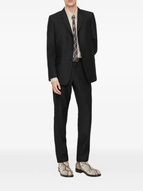 Burberry striped wool mohair tailored jacket