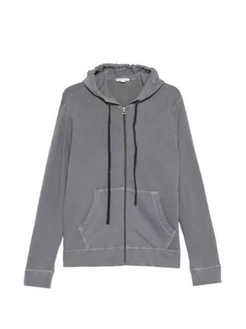 James Perse zip-up drawstring hoodie