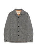 Valentino Garavani shirt jacket in boutonné wool with VGold
