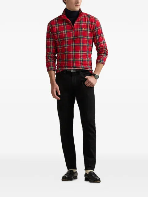 Polo Ralph Lauren plaid half-zip sweatshirt