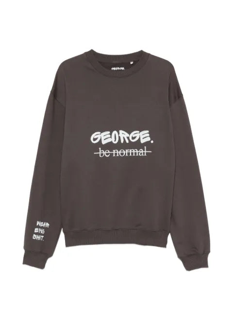 GEORGE. logo-print sweatshirt
