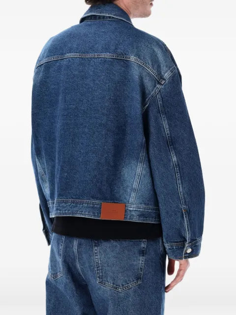 Studio Nicholson faded-effect denim jacket