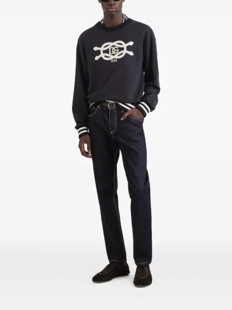 Dolce & Gabbana cotton sweatshirt with embroidery