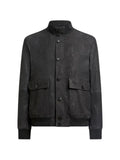 ETRO Arnica paisley-print suede bomber jacket