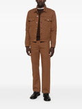 SANDRO monogram-pattern denim jacket