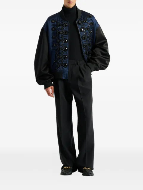 Balmain logo-embroidered roll-neck sweater