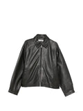 COLE BUXTON leather zip-up jacket