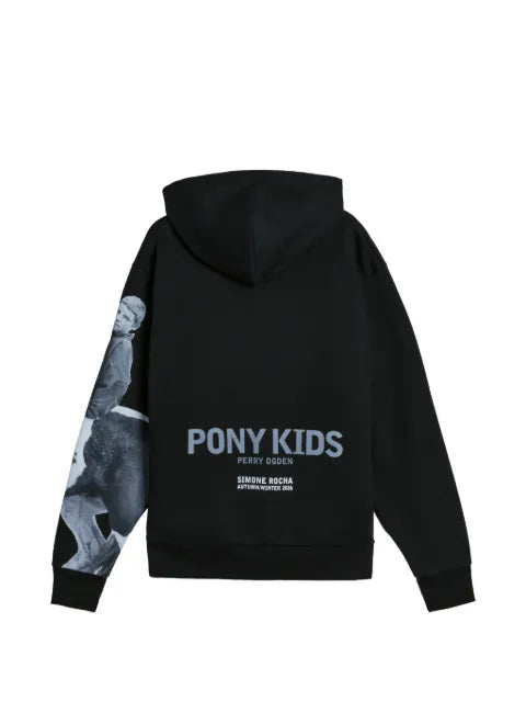 Simone Rocha pony-print hoodie