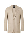 Zegna light beige cashmere silk and linen jacket