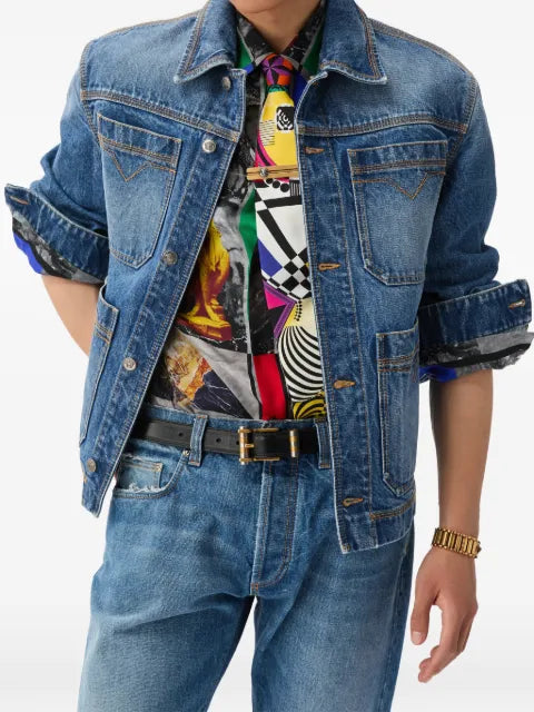 Versace denim blouson