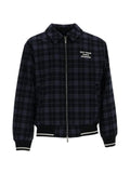 Drôle De Monsieur check flannel shirt jacket