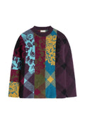 DRIES VAN NOTEN patchwork wool sweater