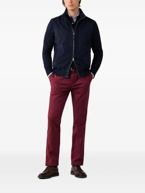 Hackett London ribbed-trim jacket