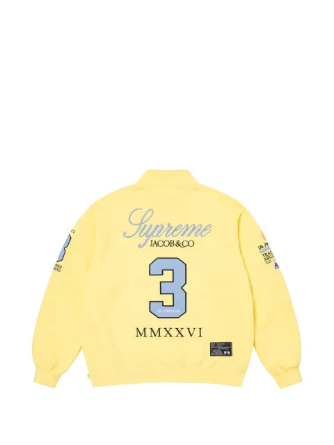 Supreme x La Martina logo-embroidered zip-up sweatshirt