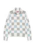 KENZO Checks roll-neck sweater